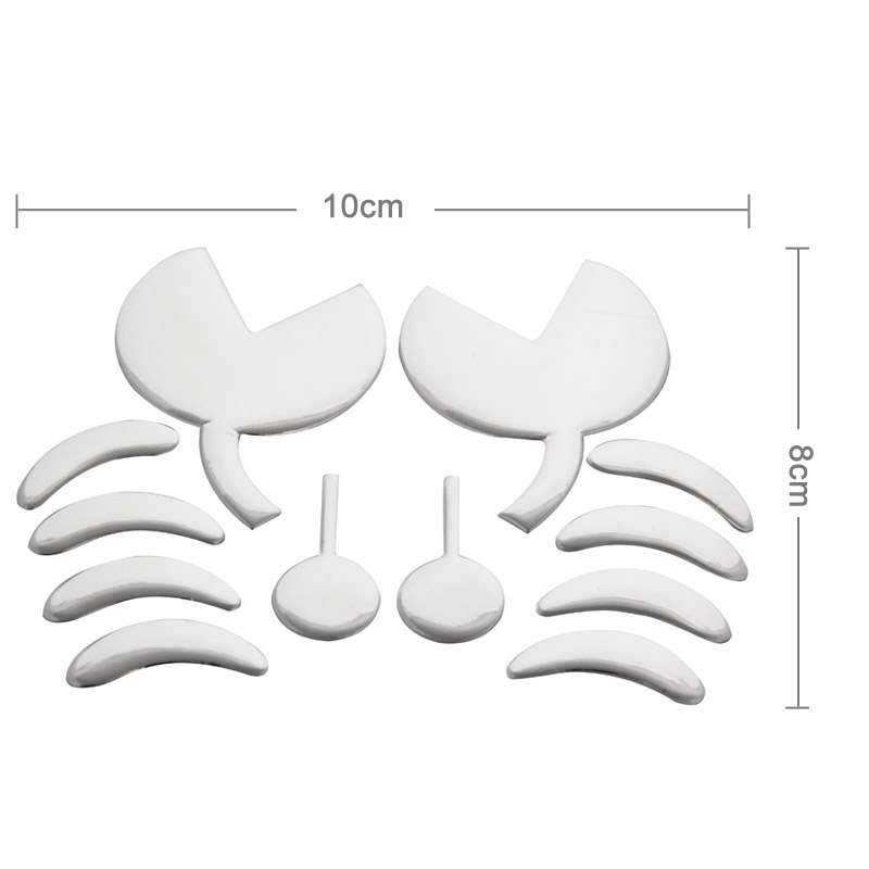 3D Rose Pattern Car Sticker, Size: 10.5cm x 8cm (approx.)(Silver)