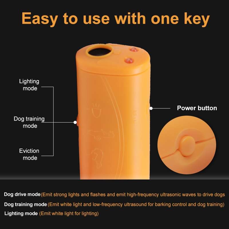 3 in 1 (Training dog, Banish dog, Lighting)(Yellow)