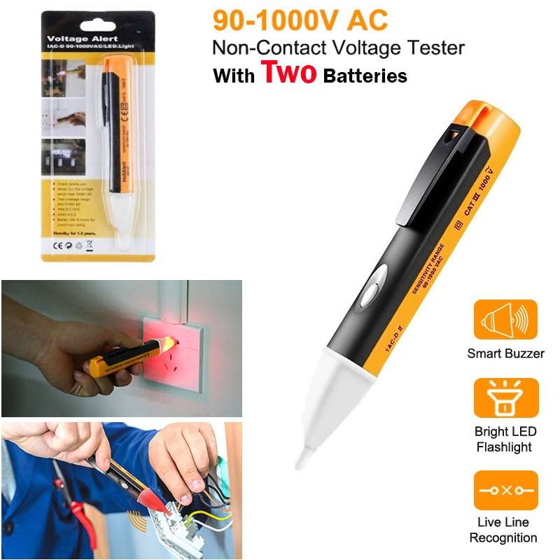 Pen Non-contact AC Voltage Alert Detector 90V-1000V (Blue)