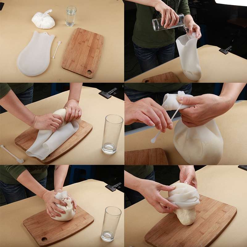 Silicone Kneading Dough Bag Dough Making Flour Mixer Maker Kitchen Tools for Pasta Flour Food, Size: