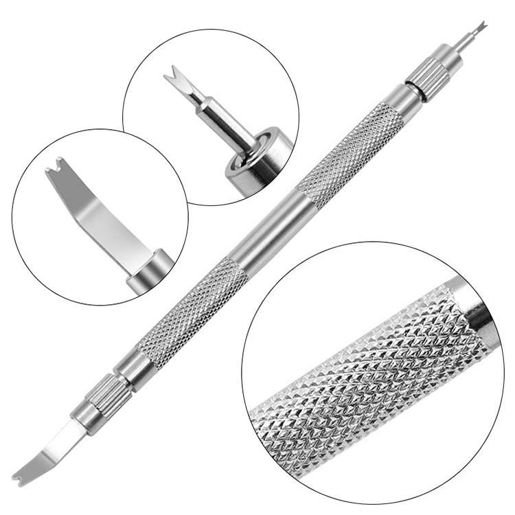 Handy Tool spring Bar Remover + Pin Remover for Replace Band Wrist(Silver)
