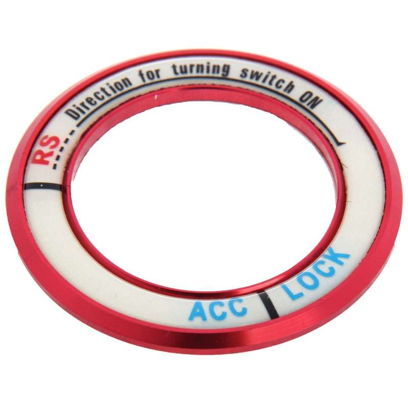 Fluorescent Aluminum Alloy Ignition Key Ring, Inside Diameter: 3.4cm(Silver)