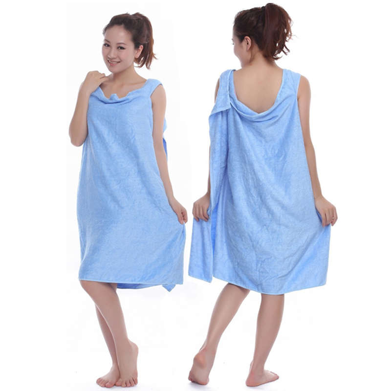 Magic Towel Bath Towel Clothes Beach Towel Dress for Adults, Size: 150 x 80cm(Blue)