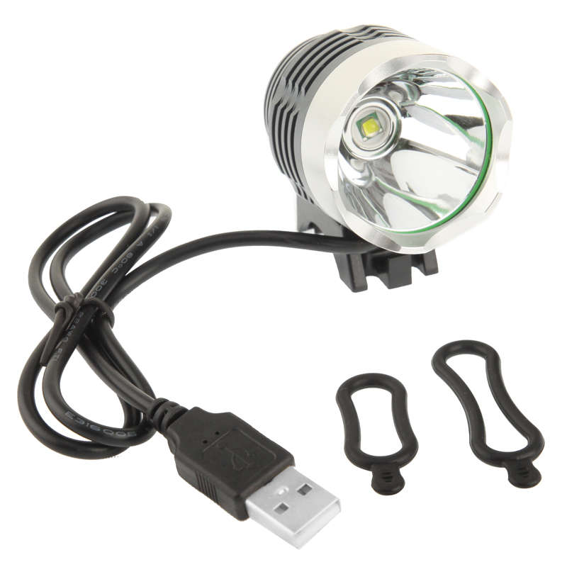 3 Modes USB XML T6 LED Headlamp / Bicycle Light, Luminous Flux: 900lm, Cable Length: 1.5m