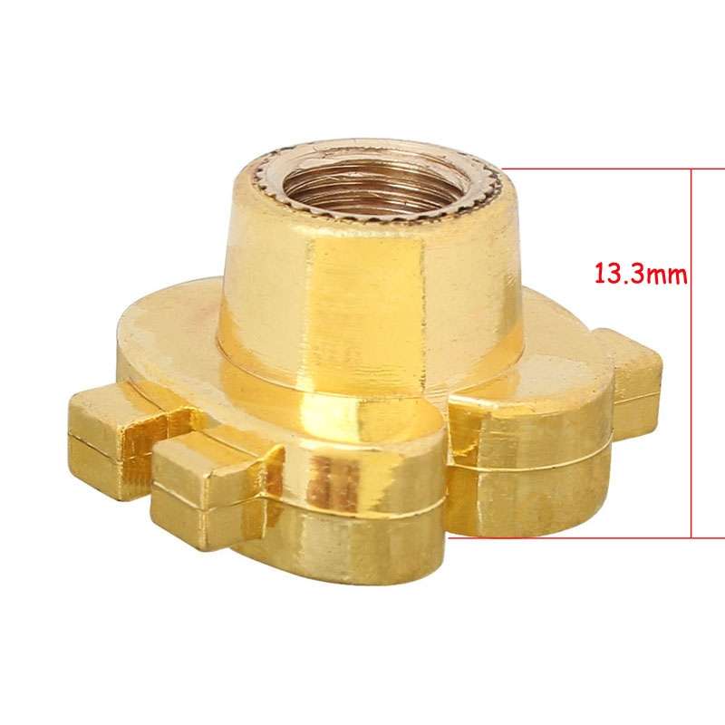 Universal 8mm Dollar Style Plastic Car Tire Valve Caps, Pack of 4(Gold)