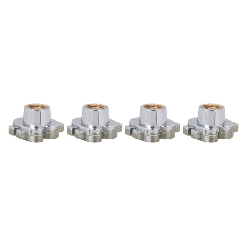 Universal 8mm Dollar Style Plastic Car Tire Valve Caps, Pack of 4(Gold)