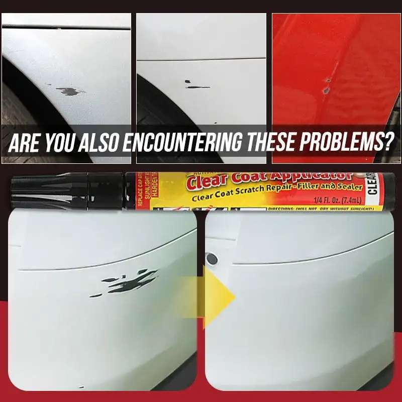Pro Car Clear Coat Scratch Repair Filler & Sealer, Work on All Colors