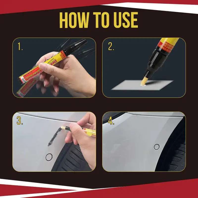 Pro Car Clear Coat Scratch Repair Filler & Sealer, Work on All Colors