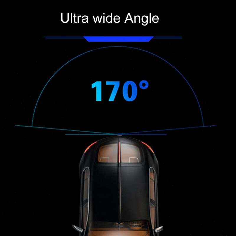 7 LED IR Infrared Waterproof Night Vision Rear View Camera for Car GPS, Wide viewing angle: 170 degr