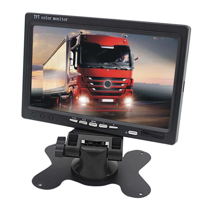 7.0 inch Car Monitor / Surveillance Cameras Monitor with Adjustable Angle Holder & Remote Controller