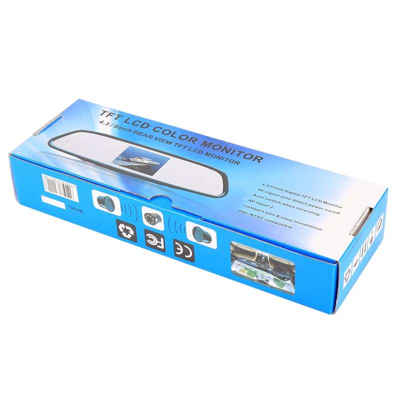 4.3 inch 480*272 Rear View TFT-LCD Color Car Monitor, Support Reverse Automatic Screen Function(Blac