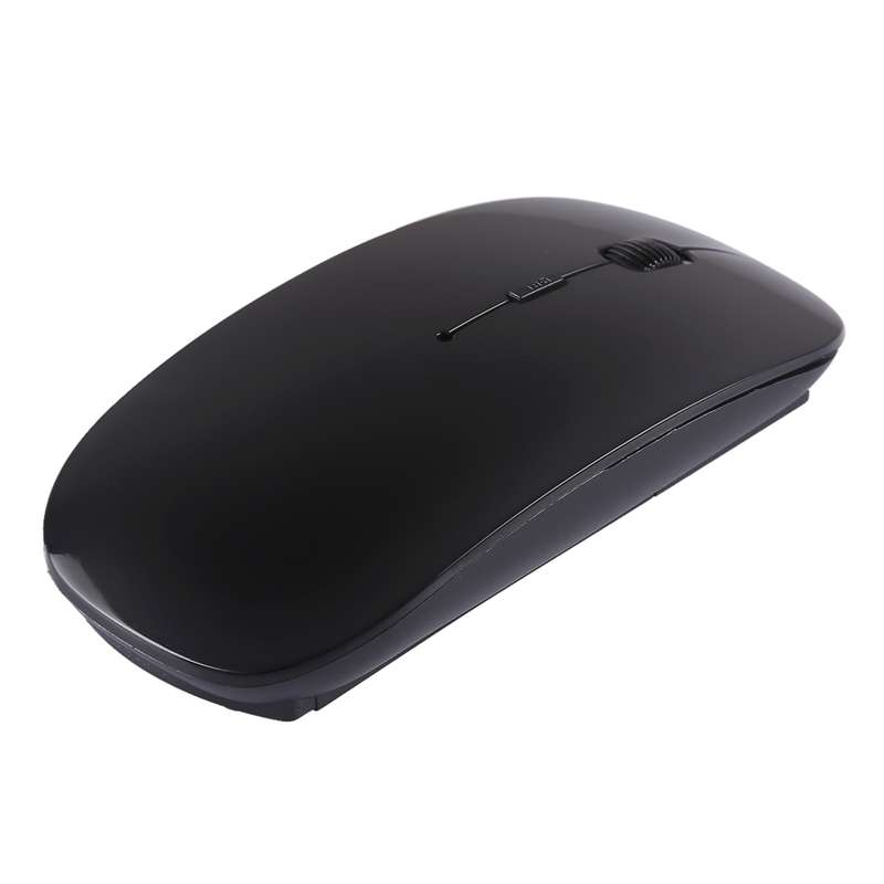 2.4GHz Wireless Ultra-thin Laser Optical Mouse with USB Mini Receiver, Plug and Play(White)