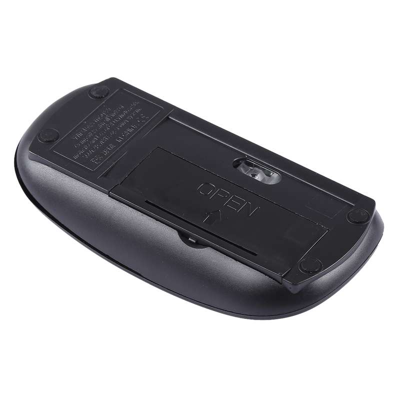 2.4GHz Wireless Ultra-thin Laser Optical Mouse with USB Mini Receiver, Plug and Play(White)