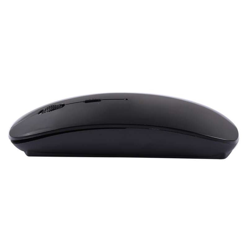 2.4GHz Wireless Ultra-thin Laser Optical Mouse with USB Mini Receiver, Plug and Play(White)