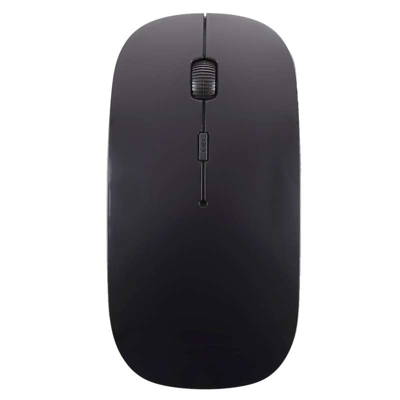 2.4GHz Wireless Ultra-thin Laser Optical Mouse with USB Mini Receiver, Plug and Play(White)