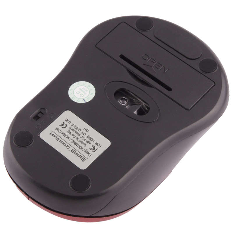 Bluetooth 3.0 Optical Mouse, Working Distance: 10m (Red)