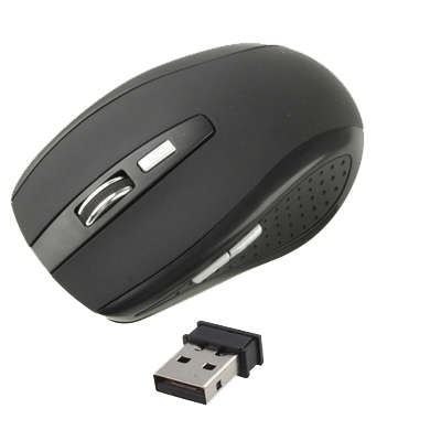 2.4 GHz 800~1600 DPI Wireless 6D Optical Mouse with USB Mini Receiver, Plug and Play, Working Distan