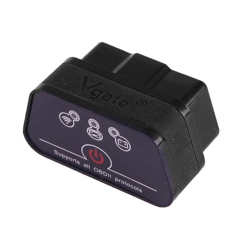 High Quality Super Mini Vgate iCar2 ELM327 OBDII WiFi Car Scanner Tool, Support Android & iOS (Black