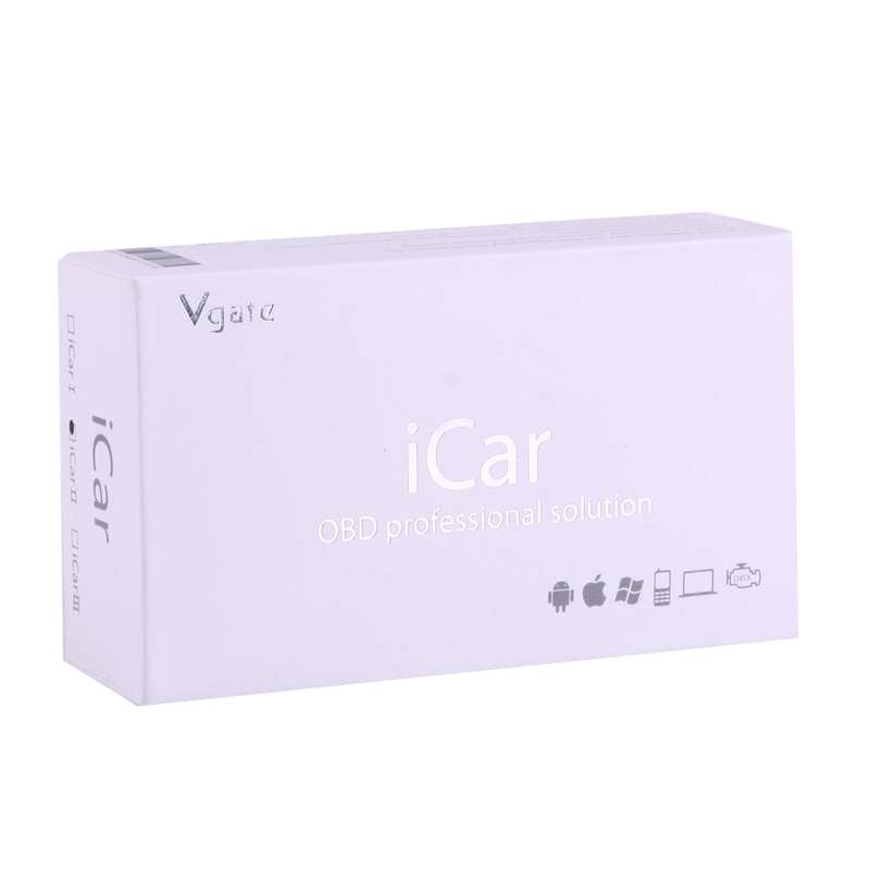 High Quality Super Mini Vgate iCar2 ELM327 OBDII WiFi Car Scanner Tool, Support Android & iOS (Black