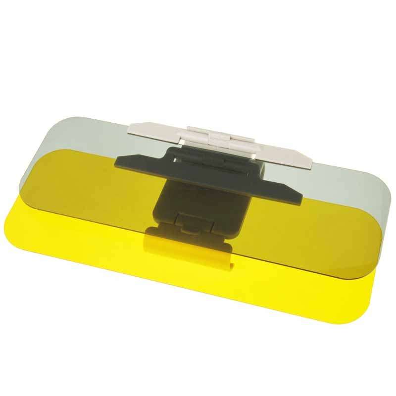 2 in 1 HD Car Anti-Glare Dazzling Goggle Day Night Vision Driving Mirror Sun Visors
