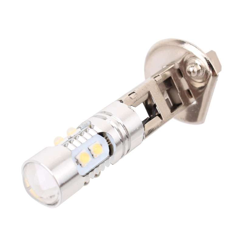 H1 50W 600LM 5500K White Light 10 SMD-2828-LEDs Car Foglight , Constant Current , DC12-24V(White Li
