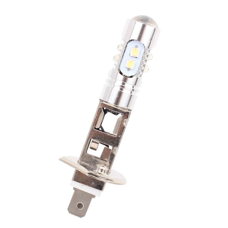 H1 50W 600LM 5500K White Light 10 SMD-2828-LEDs Car Foglight , Constant Current , DC12-24V(White Li