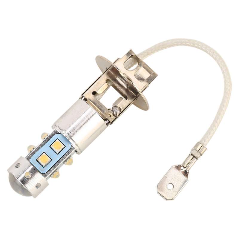 H3 50W 600LM 5500K White Light 10 SMD-2828-LEDs Car Foglight , Constant Current , DC12-24V(White Li