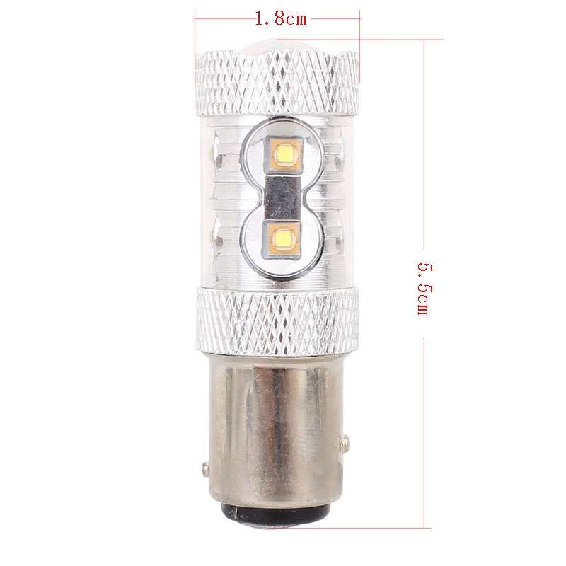 1157/BAY15D 50W 750LM 6500K White Light 10-3535-LEDs Car Brake Light , Constant Current , DC12-24V