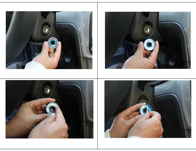 Aluminum Alloy Ignition Key Ring for AUDI A1 & A3 & A4L & TT, VW, POLO, Inside Diameter: about 14cm,