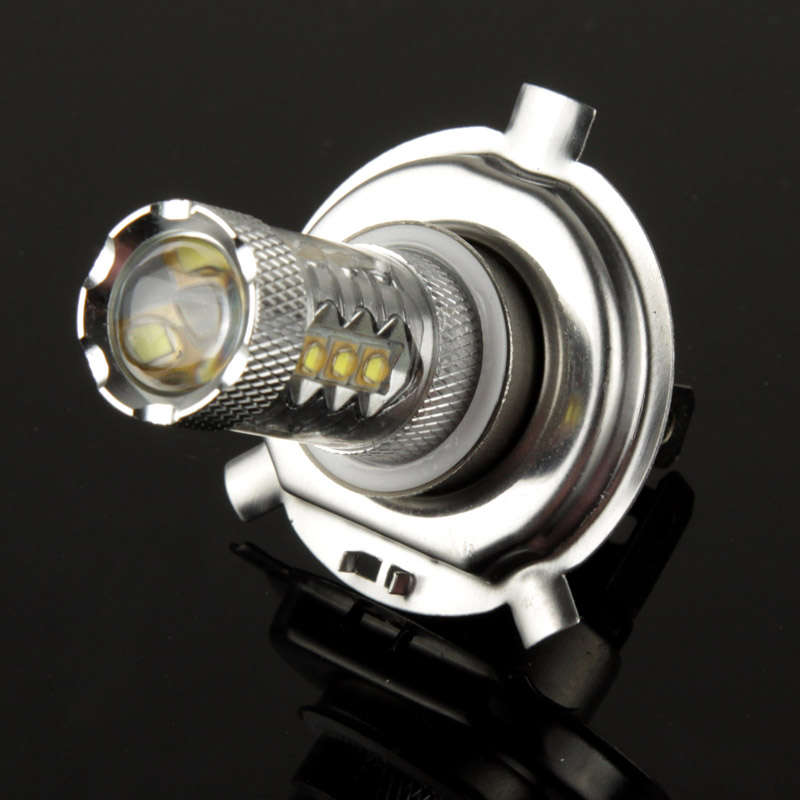 H4 80W White 16 LED Fog Light for Vehicles, DC 12V
