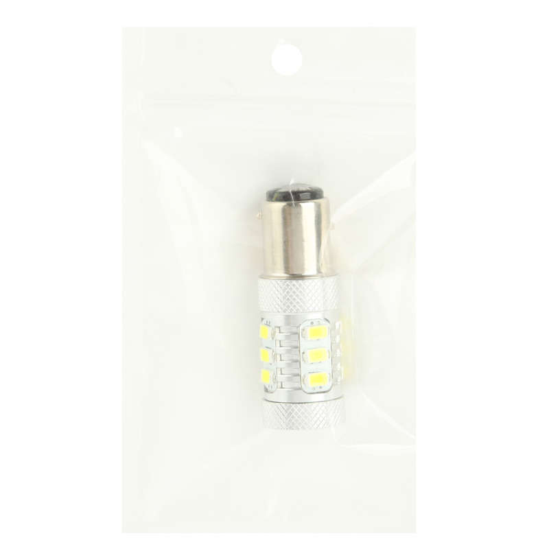 1157 11W White LED Brake Light for Vehicles, DC 12-30V, 12 LED SMD 5630 Light + 5W 1 LED Light