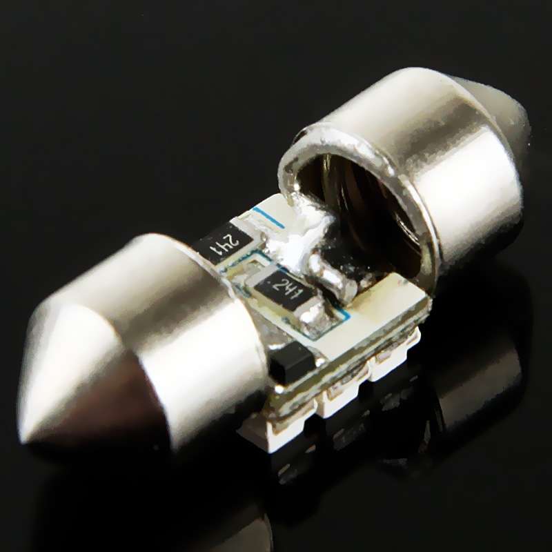 2 PCS 31mm 6 LED 5050 SMD Car Reading Light Bulb(Blue Light)