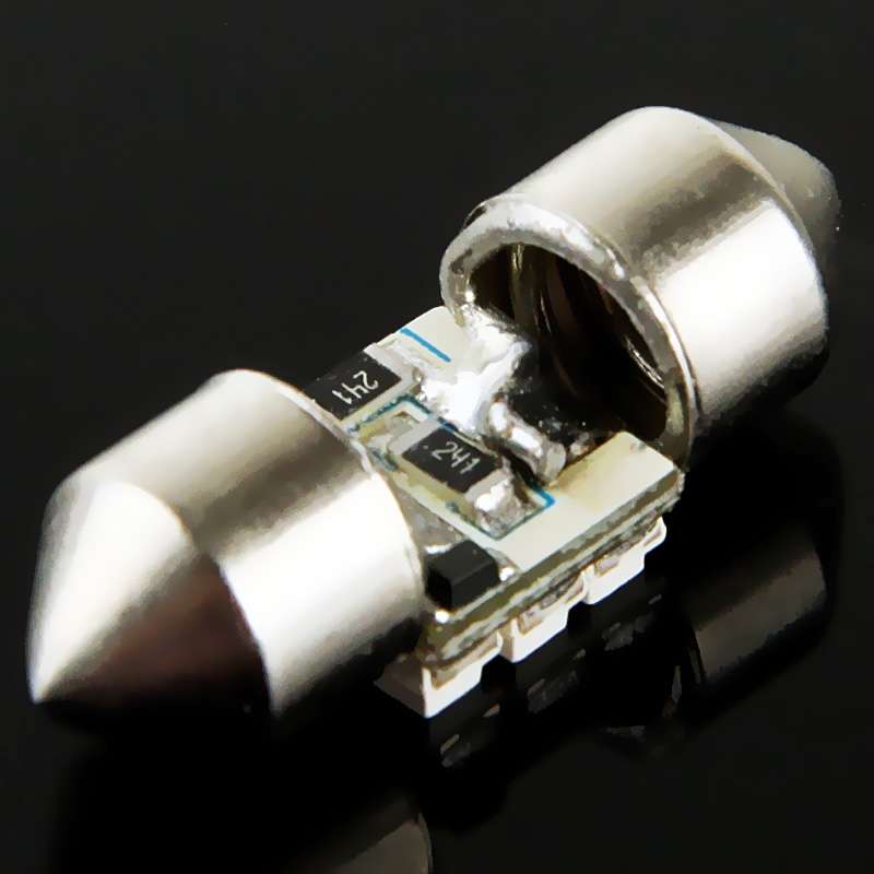 2 PCS 31mm 6 LED 5050 SMD Car Reading Light Bulb(White Light)