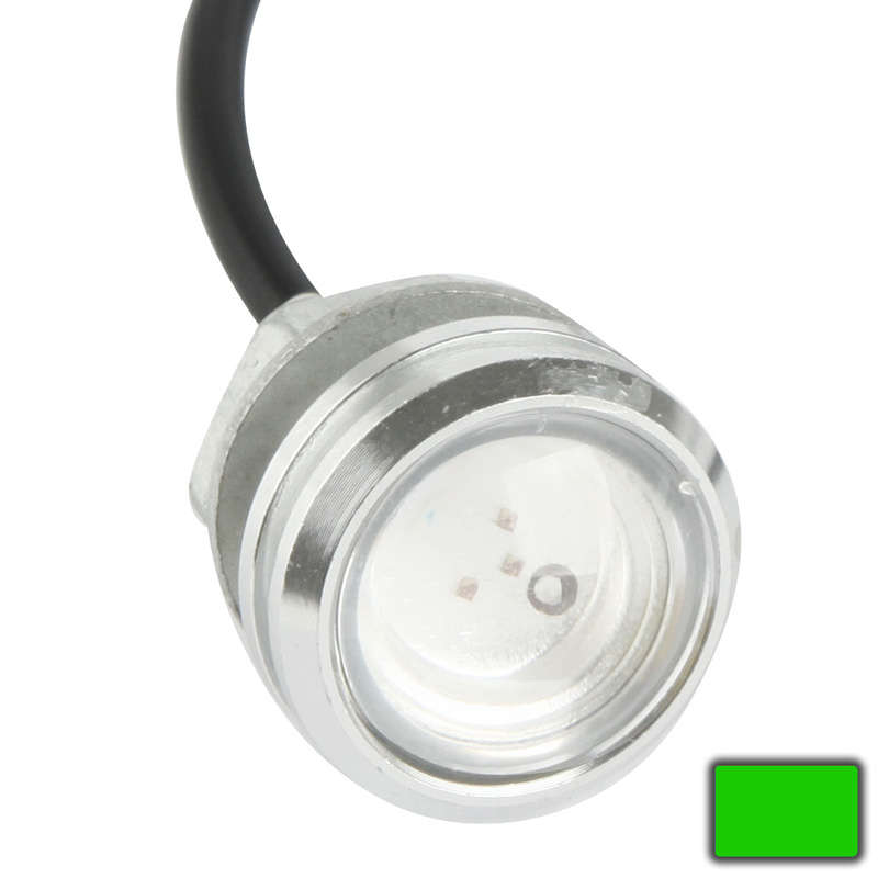 3W Waterproof Eagle Eye Light Blue LED Light for Vehicles, Cable Length: 60cm(Silver)