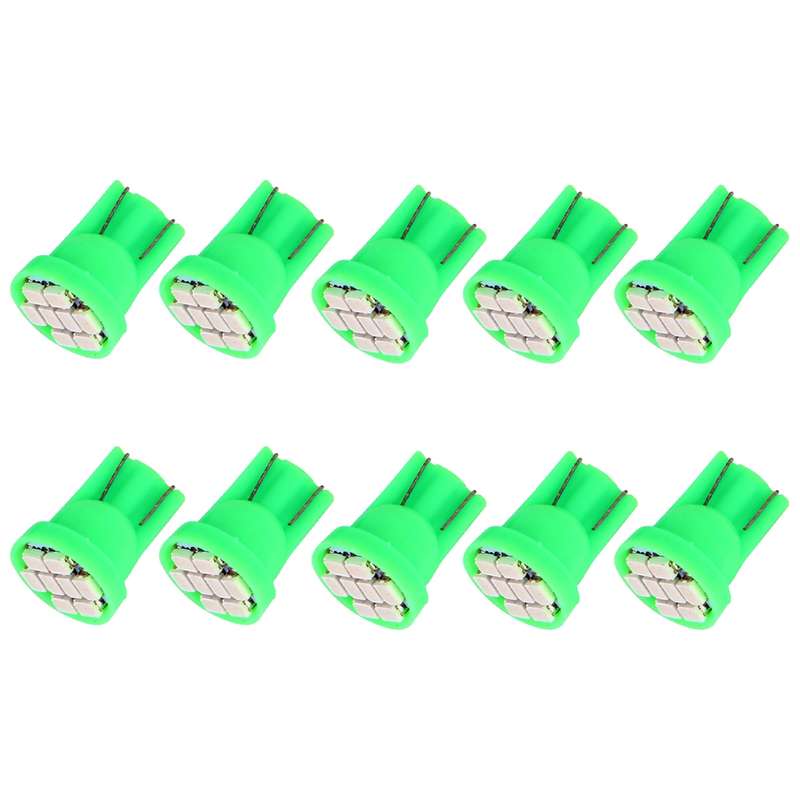 10 PCS T10 8 LED Car Signal Light Bulb(Pink Light)