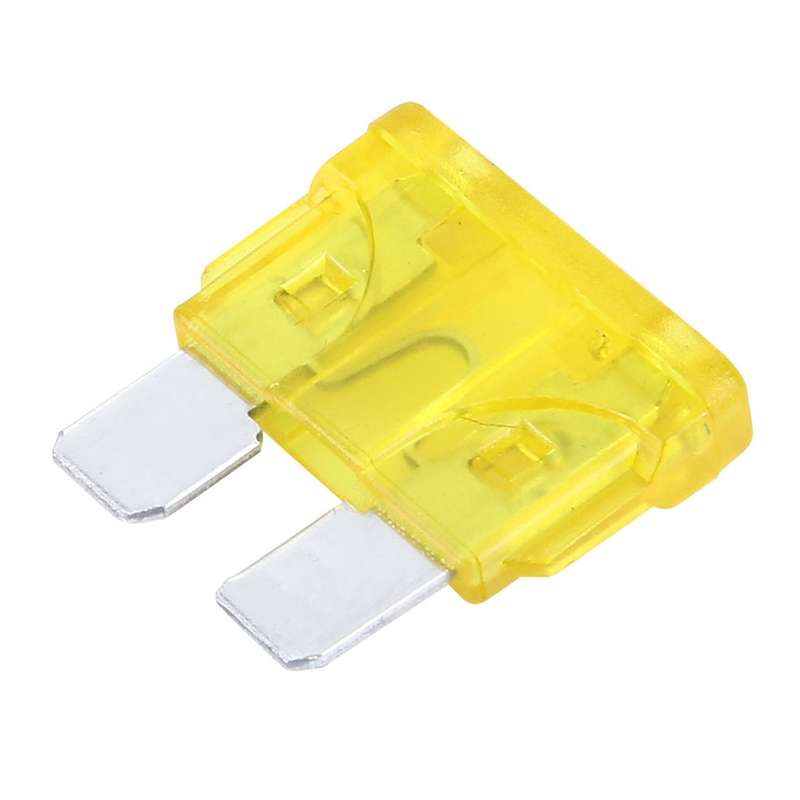 100 PCS Auto Mini Blade Fuse (20A) , DC 12V(Yellow)
