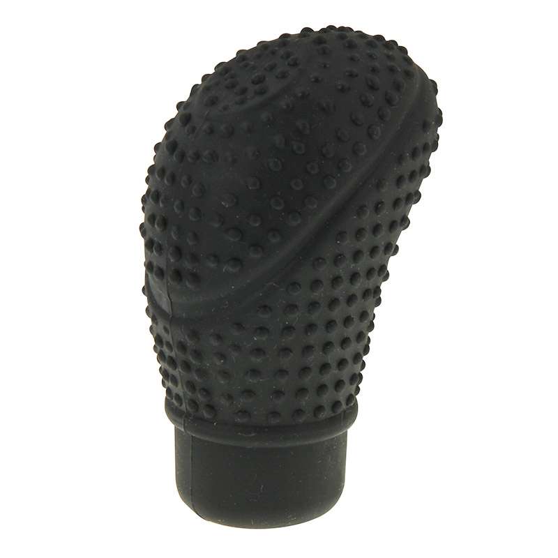 Universal Elasticity Nonslip Soft Silicone Car Gear Shift Knob Cover(Black)