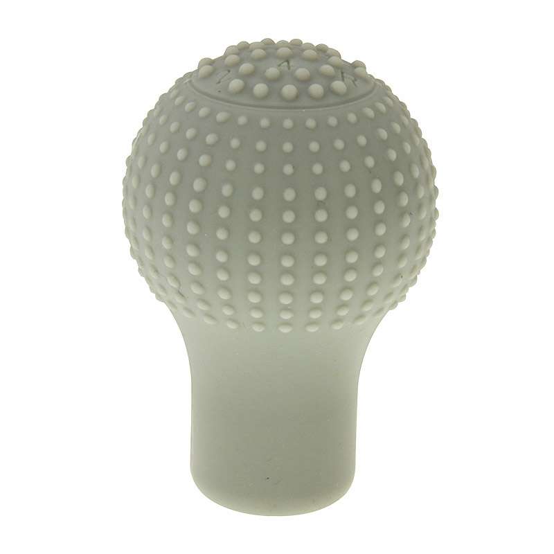 Universal Elasticity Nonslip Soft Silicone Car Gear Shift Knob Cover(Grey)