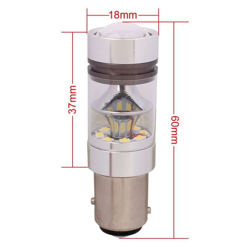 1157/BAY15D 850LM 100W LED Car Rear Brake Lamp Bulb, DC 12-24V(Cool White)