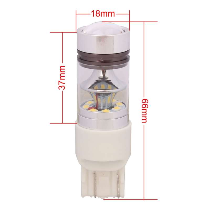 T20 7443 850LM 100W LED Car Rear Fog / Turn Signals / Daytime Running Light Bulb, DC 12-24V(Cool Wh