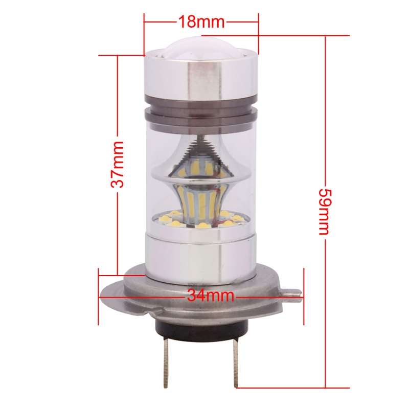 H7 850LM 100W LED Car Front Headlights / Daytime Running Light / Driving Lamp Bulb, DC 12-24V(Cool W