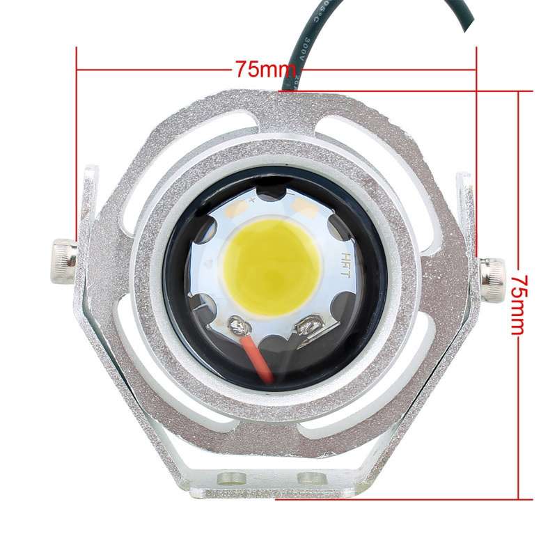 10W 500LM White Light 6500K COB LED Wired Hexagon Eagle Eyes Car Fog Lamp,Wire Length:35cm, DC 12-24