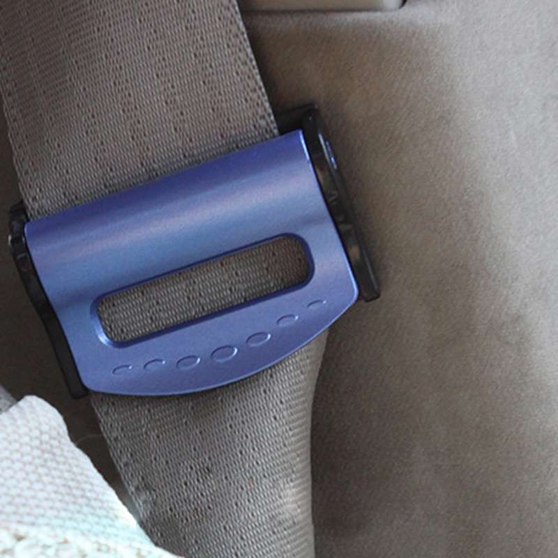 2 PCS SHUNWEI Car Safety Seat Belt Adjuster(Blue)