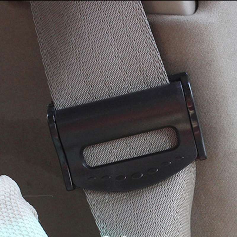 2 PCS SHUNWEI Car Safety Seat Belt Adjuster(Black)