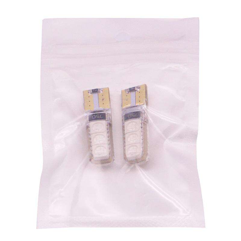 2 PCS T10 2W 120-140LM 6 LED Ice Blue 5050 LED Brake Light for Vehicles, DC12V