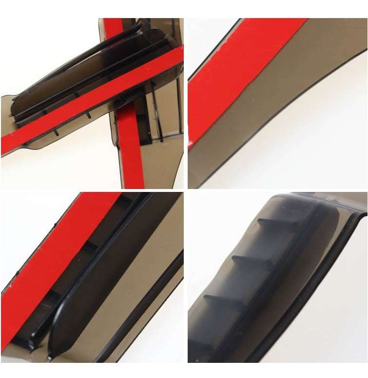 2 PCS Flexible Shielding Rain Board Rain Eyebrow with Wind Guide Apparatus for Car Rearview Mirrors(