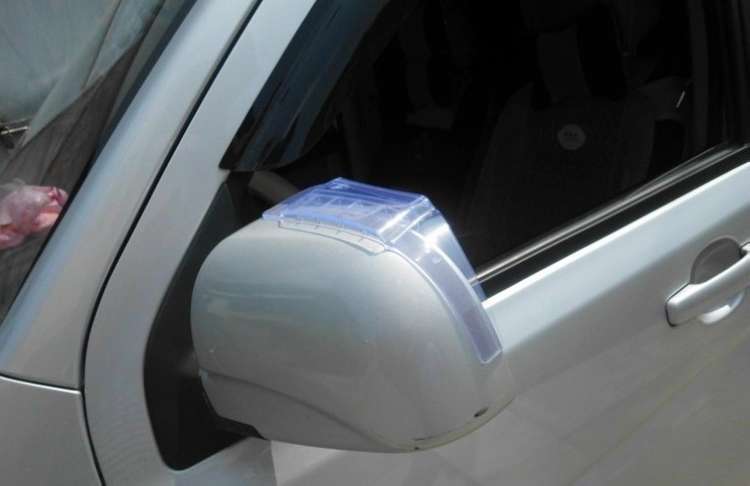 2 PCS Flexible Shielding Rain Board Rain Eyebrow with Wind Guide Apparatus for Car Rearview Mirrors(