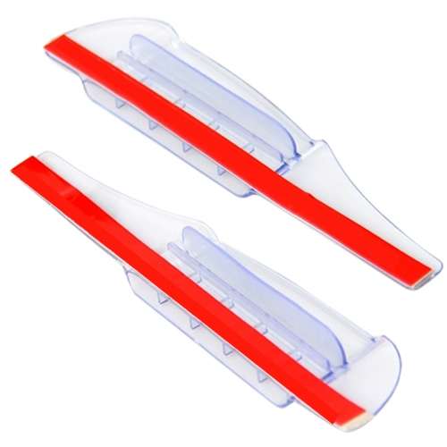 2 PCS Flexible Shielding Rain Board Rain Eyebrow with Wind Guide Apparatus for Car Rearview Mirrors(