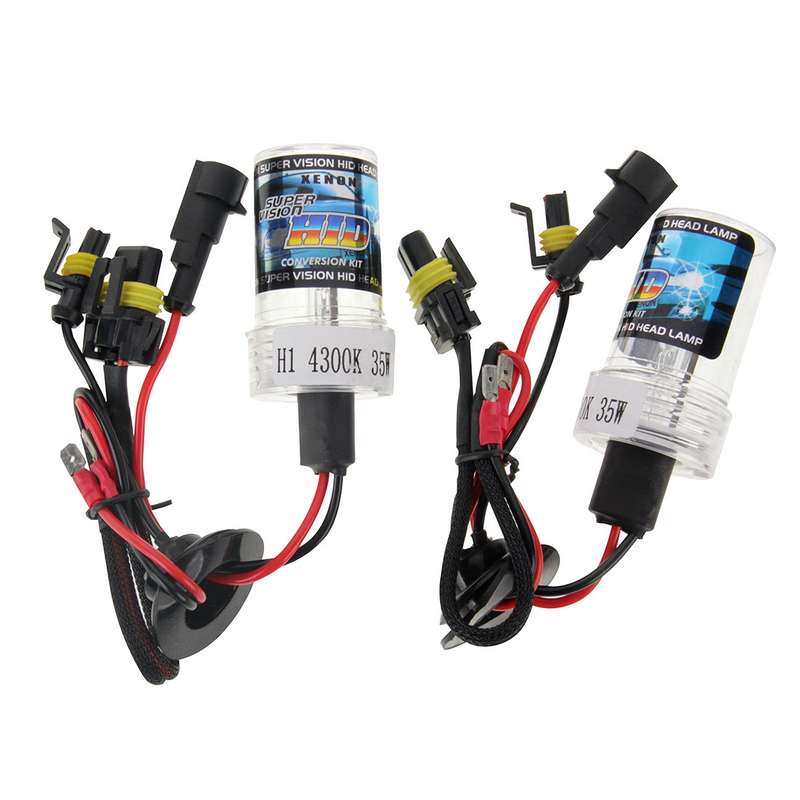 DC12V 35W H1 HID Xenon Light Single Beam Super Vision Waterproof Head Lamp, Color Temperature: 4300K