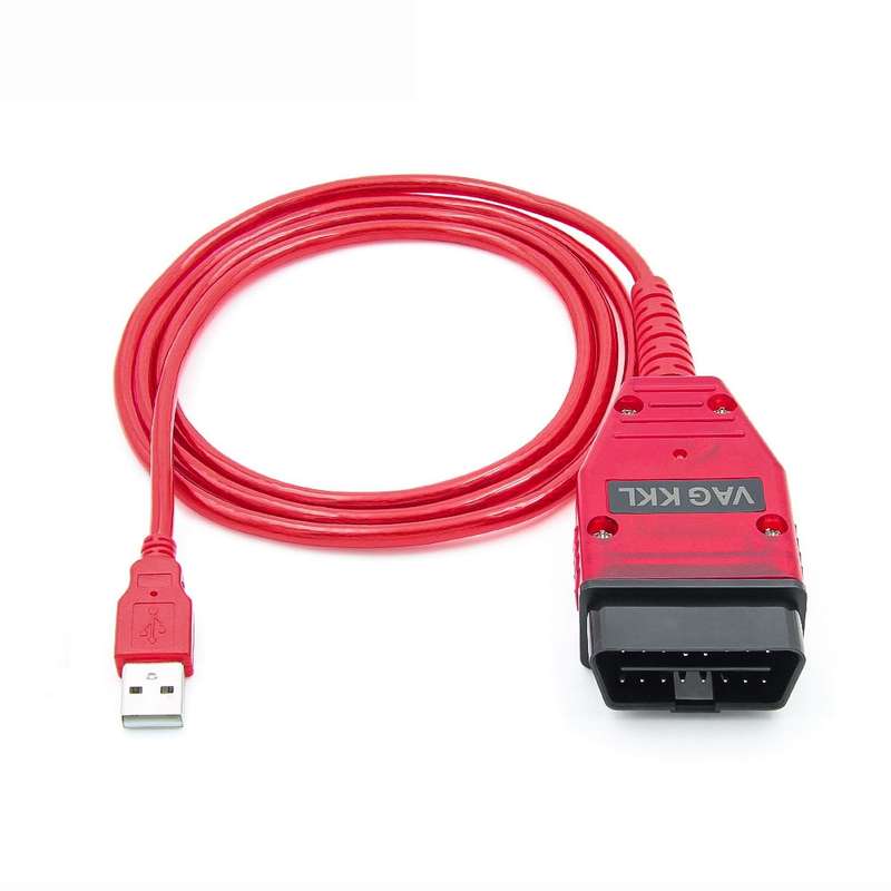 USB 2.0 Diagnostic Cable KKL VAG-COM for VW / Audi 409.1(Red)